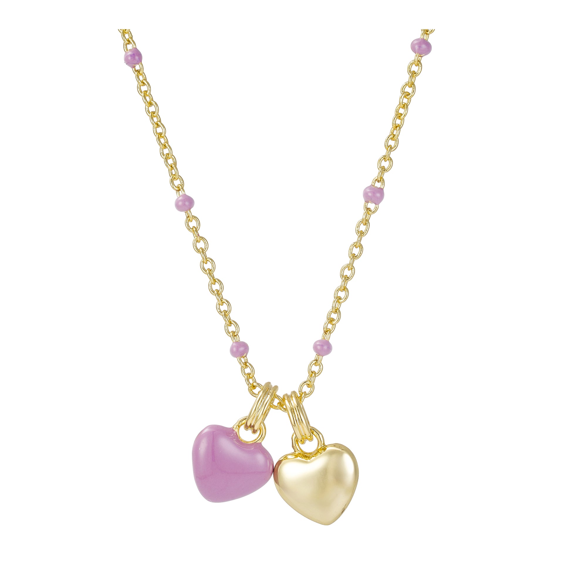 Collar de Corazones Dorado