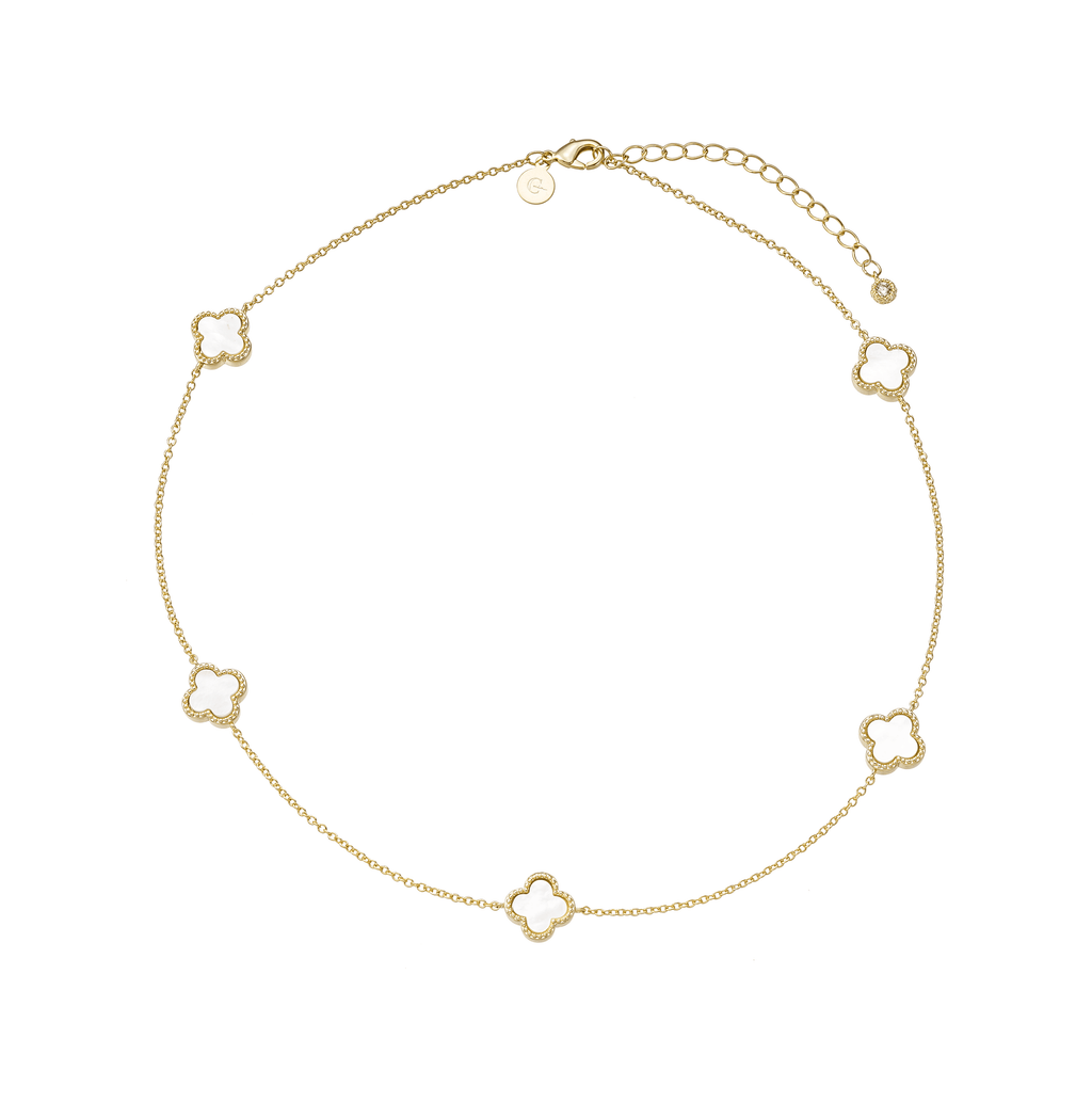 Collar Trébol Buena Suerte.