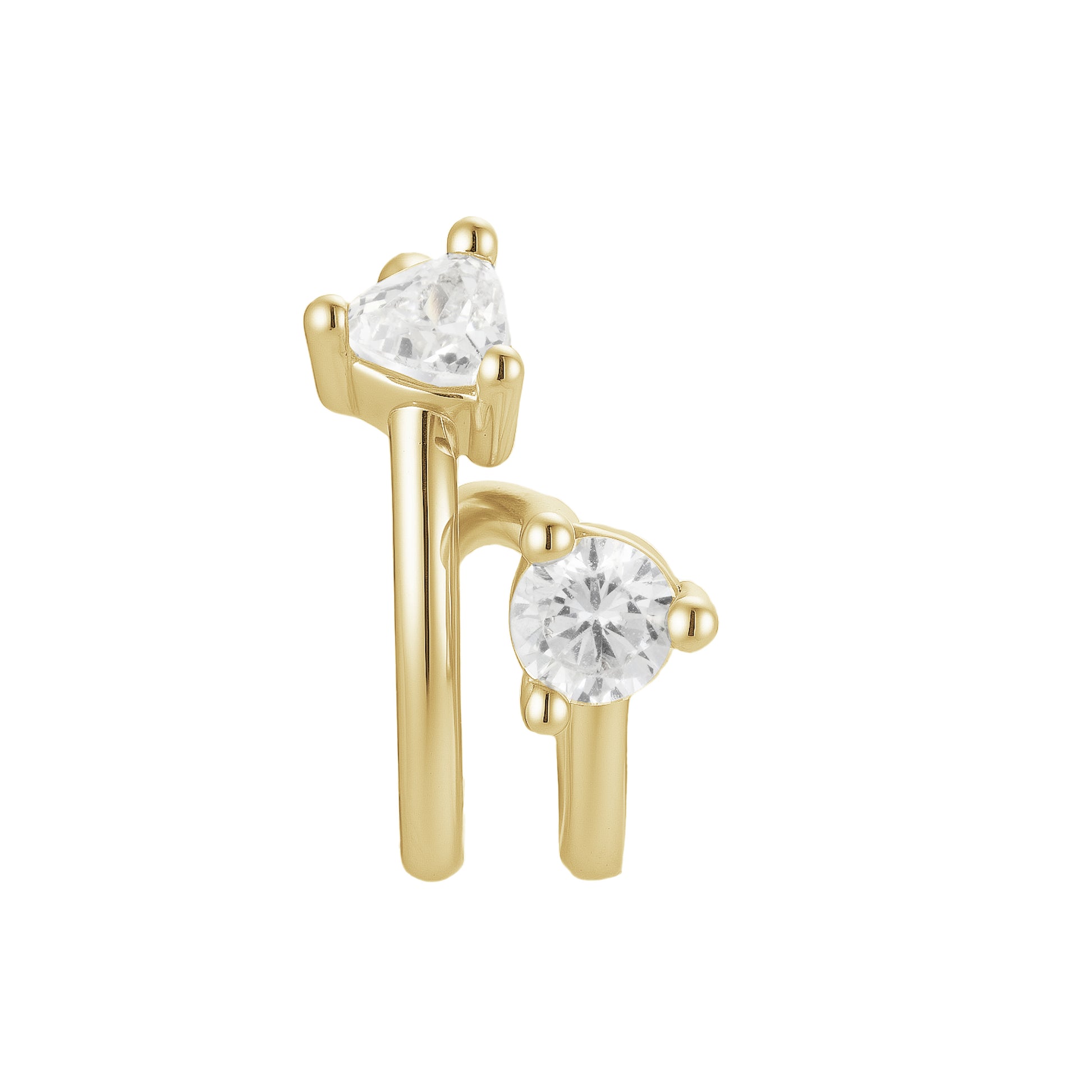 Earcuff Circonias Blancas