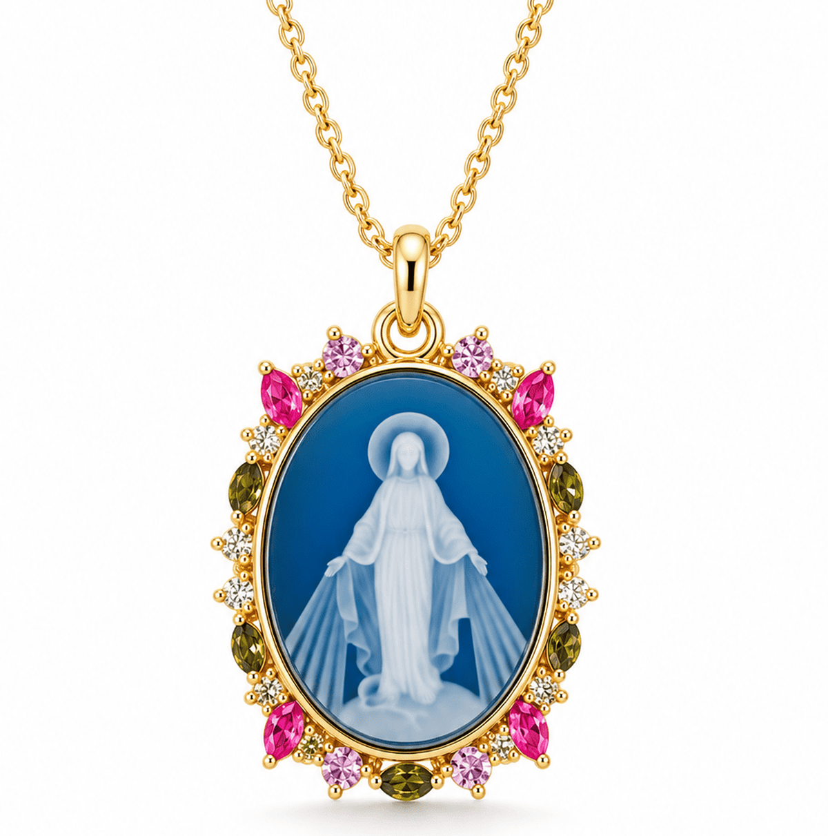 COLLAR AGATA AZUL