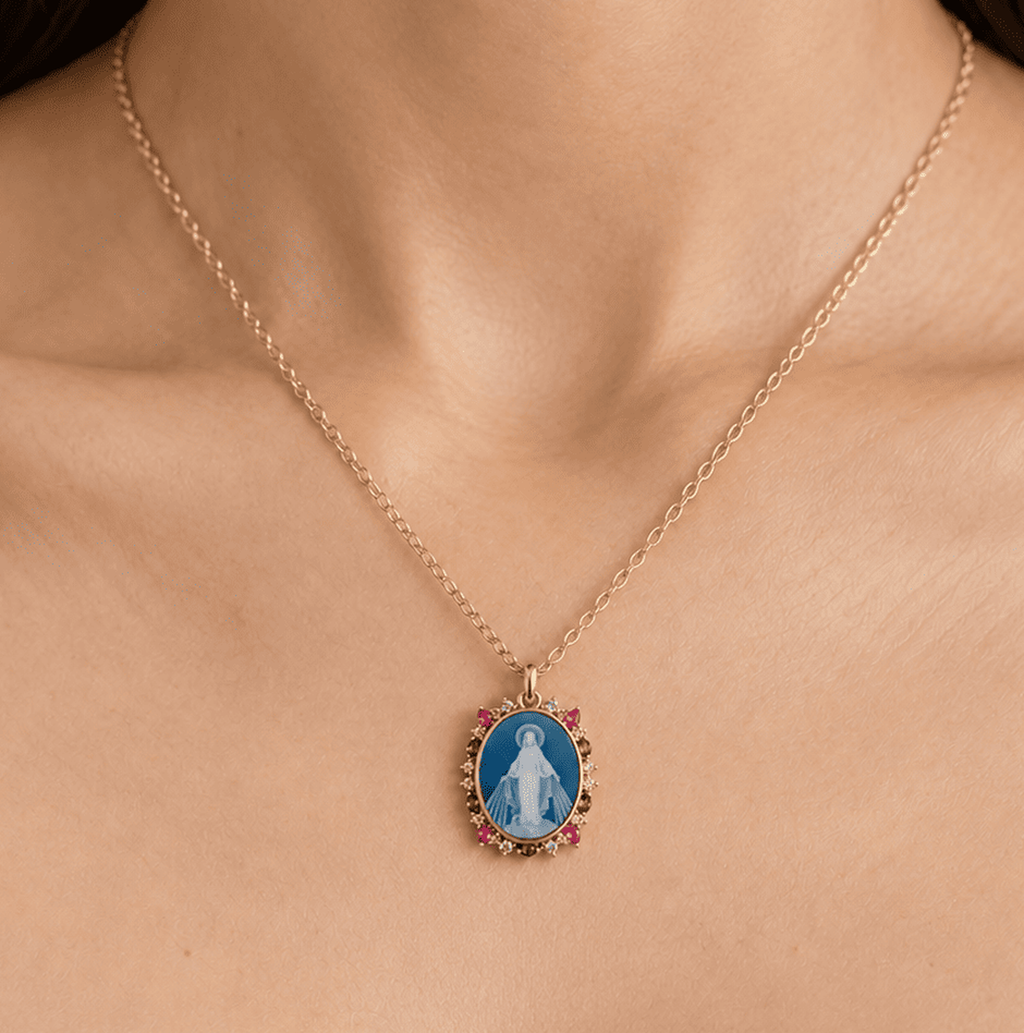 COLLAR AGATA AZUL