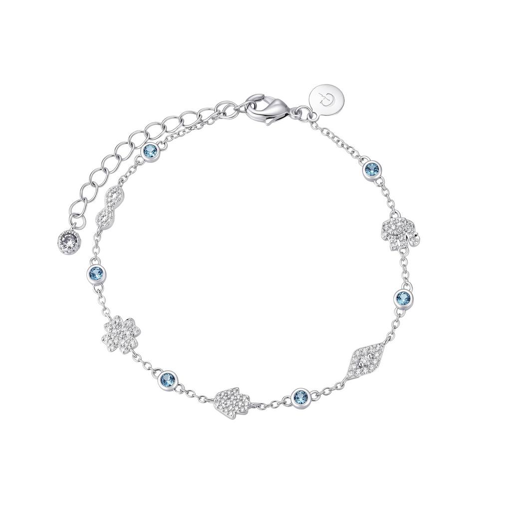 Pulsera de Circonias con Piedras Azules