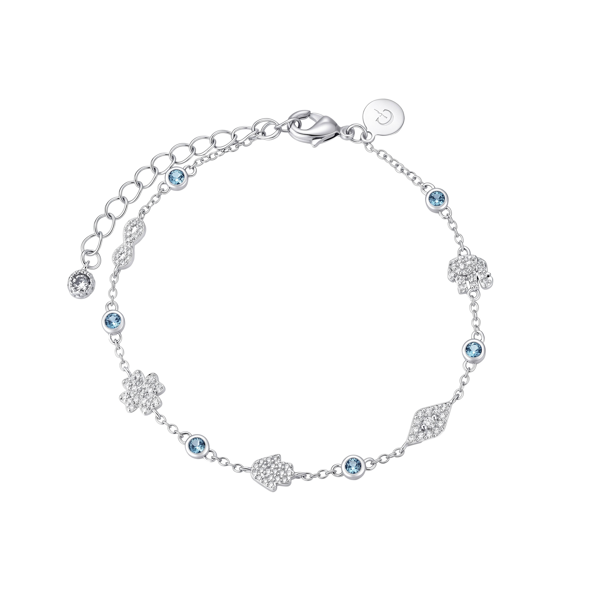 Pulsera de Circonias con Piedras Azules
