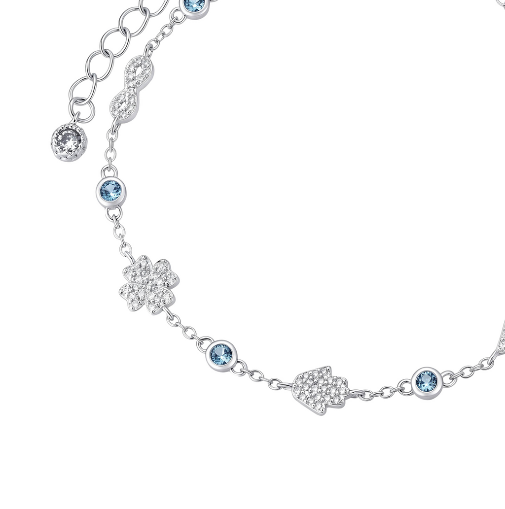 Pulsera de Circonias con Piedras Azules