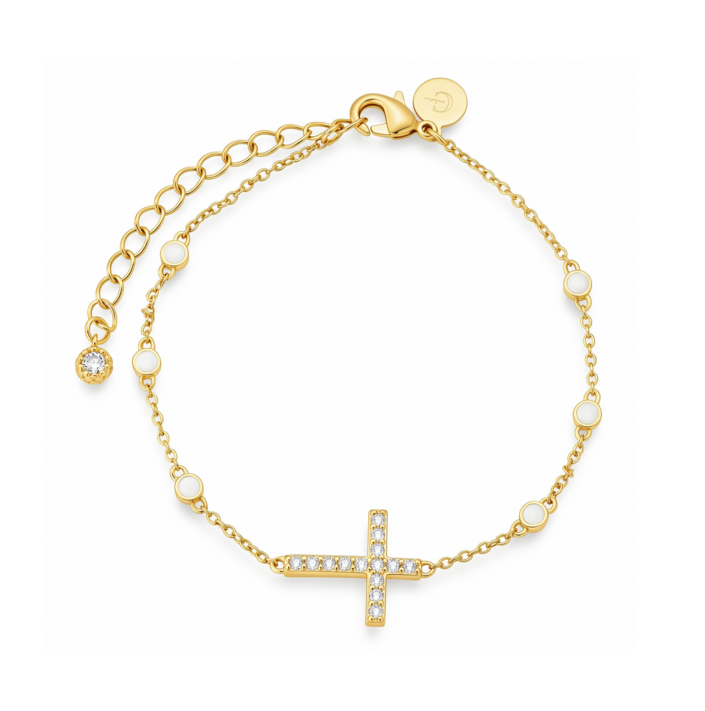 Pulsera Cruz con Circonias