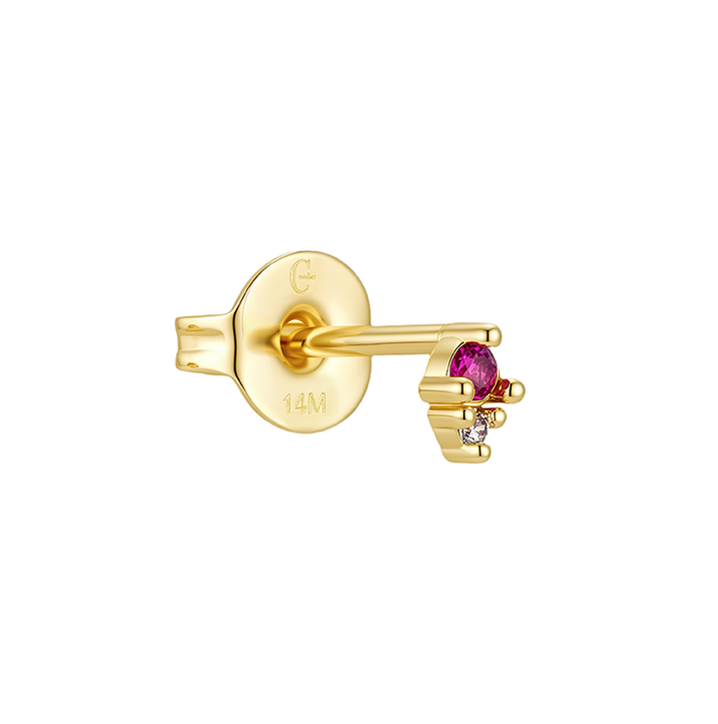 Piercing de Circonia Rosa
