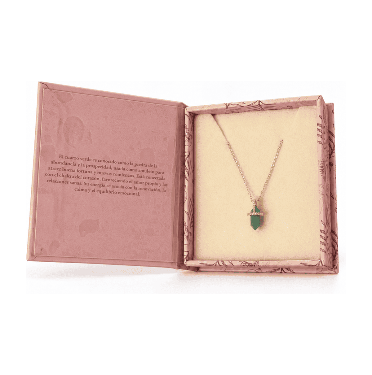 Collar Pendulo Cuarzo Jade