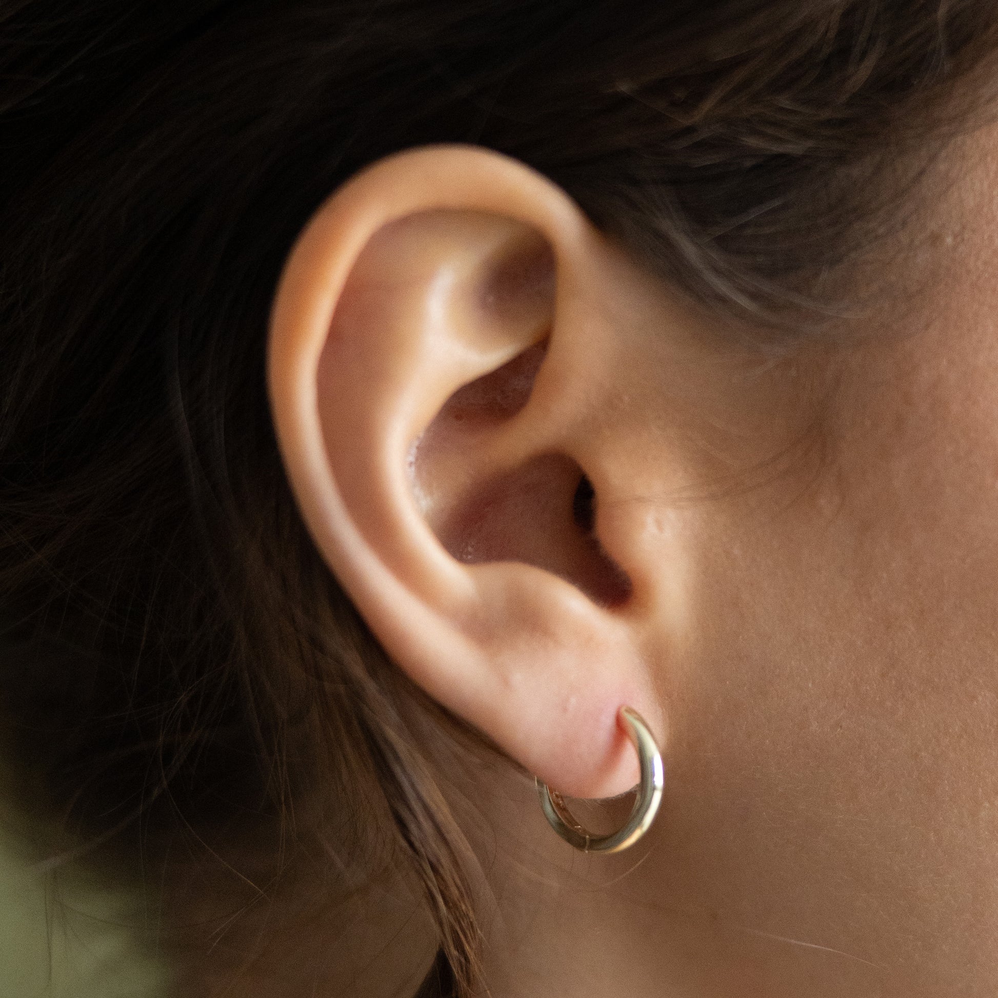 Arracadas Doradas Circulares