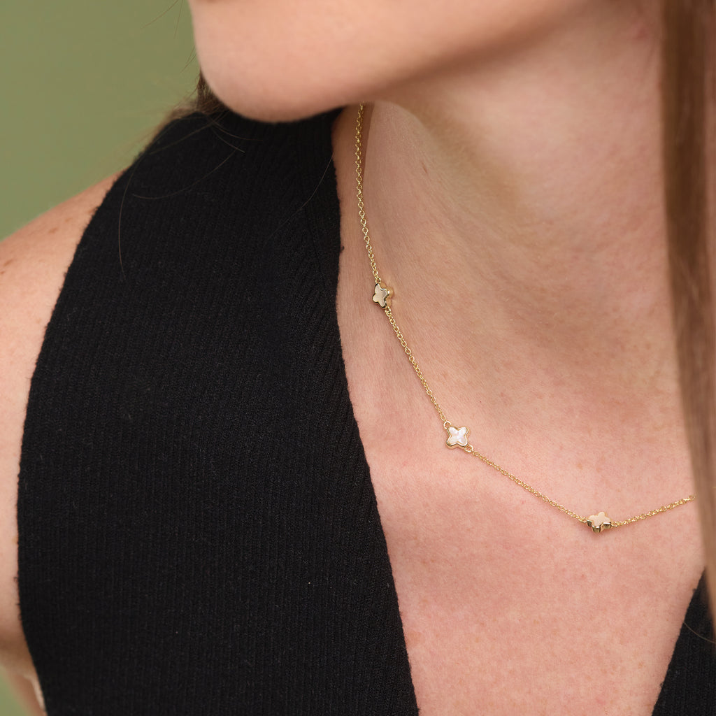 Set Collar y Pusera Flor de Alcachofa