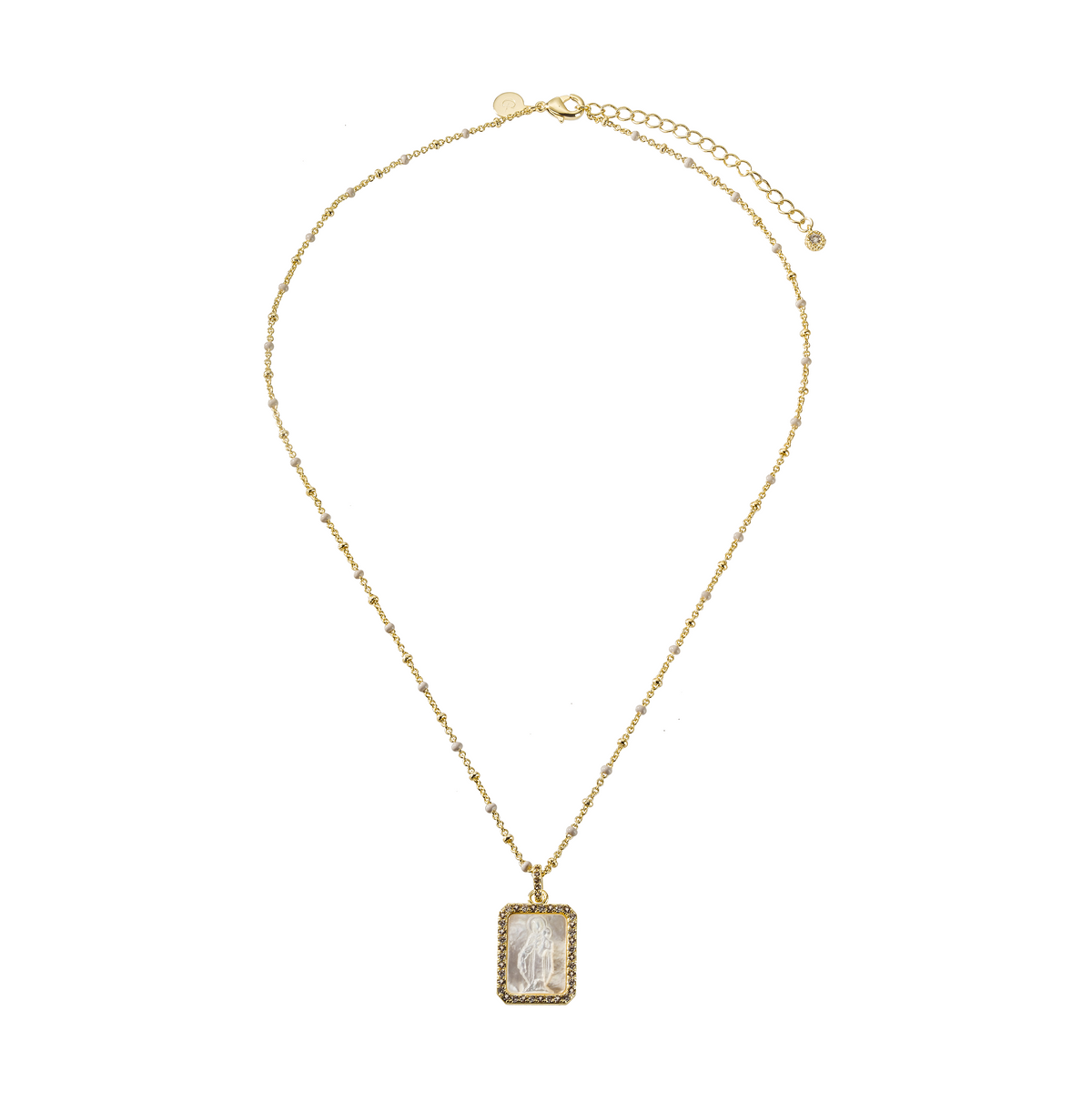 Collar Virgen del Carmen Madre Perla