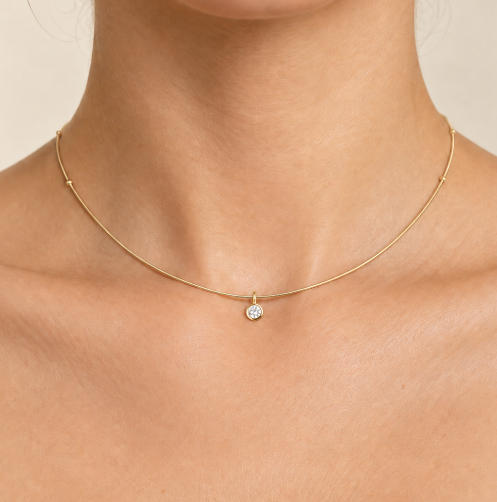 Collar Rígido con Circonia