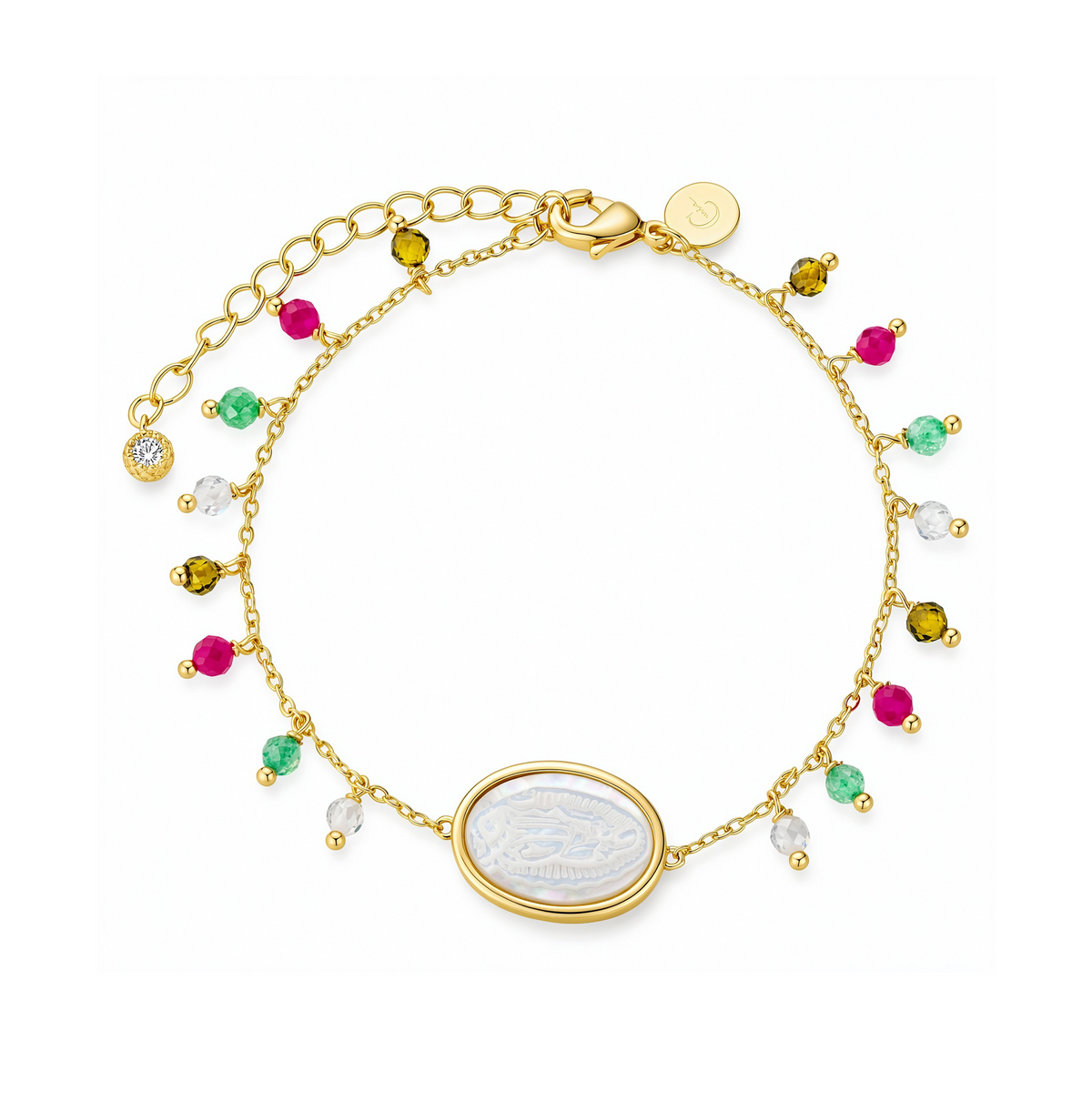 Pulsera Virgen y Colgantes