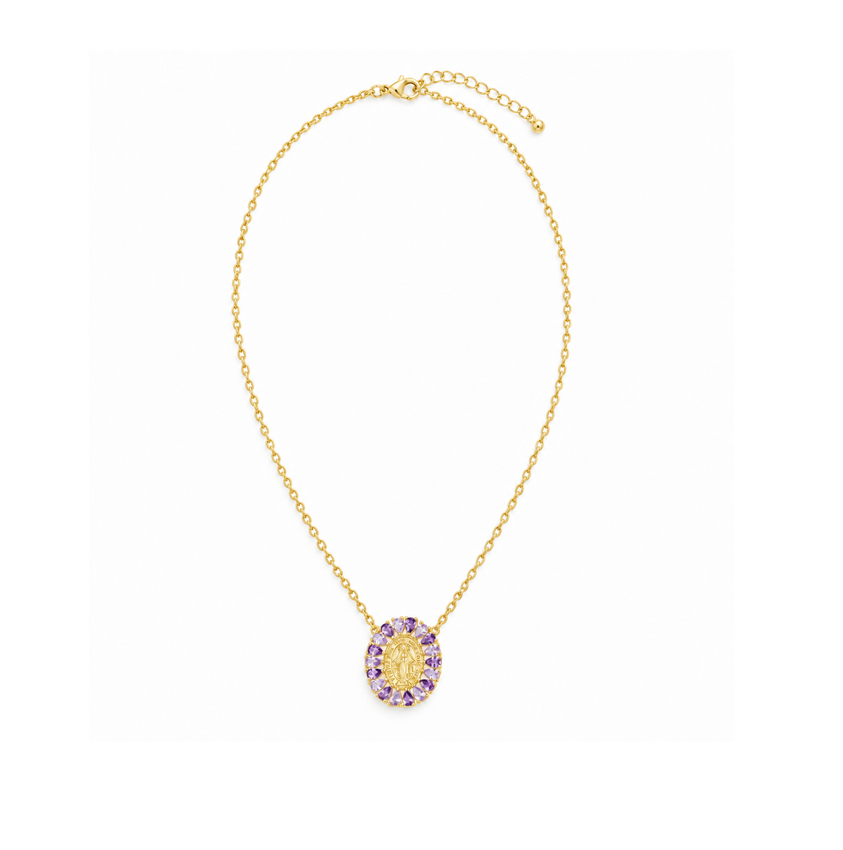 Collar Milagrosa con Multicirconias
