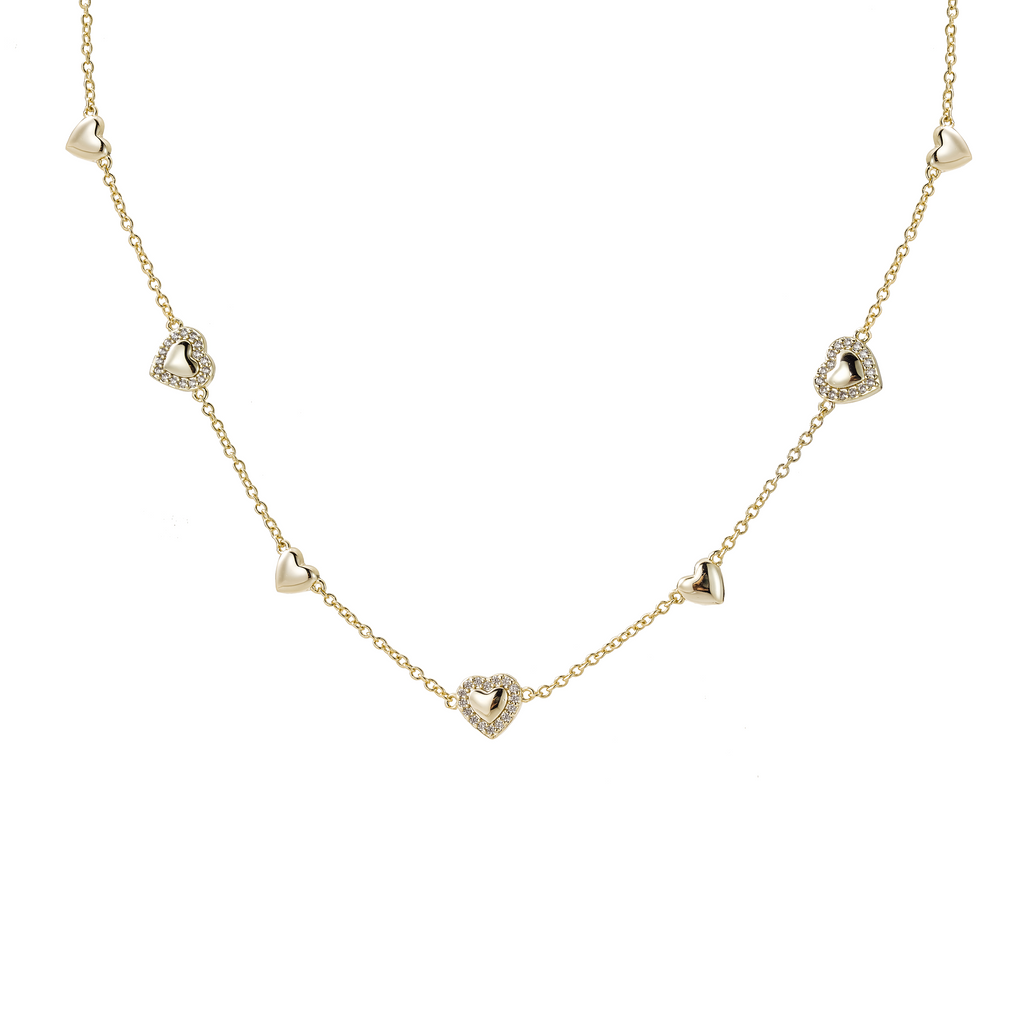 Collar Charms de Corazones