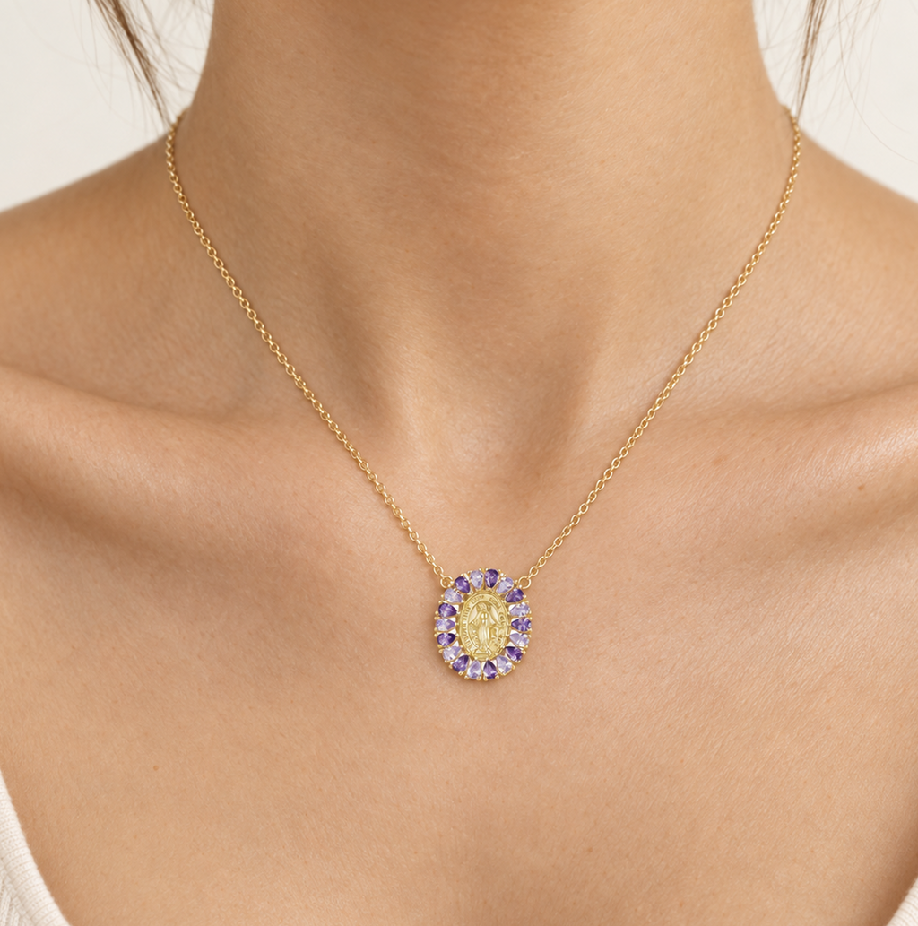 Collar Milagrosa con Multicirconias