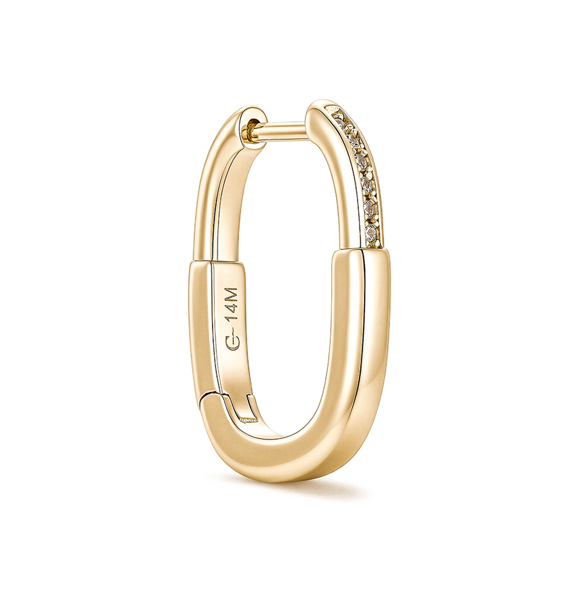 Aretes Huggies con Pavé
