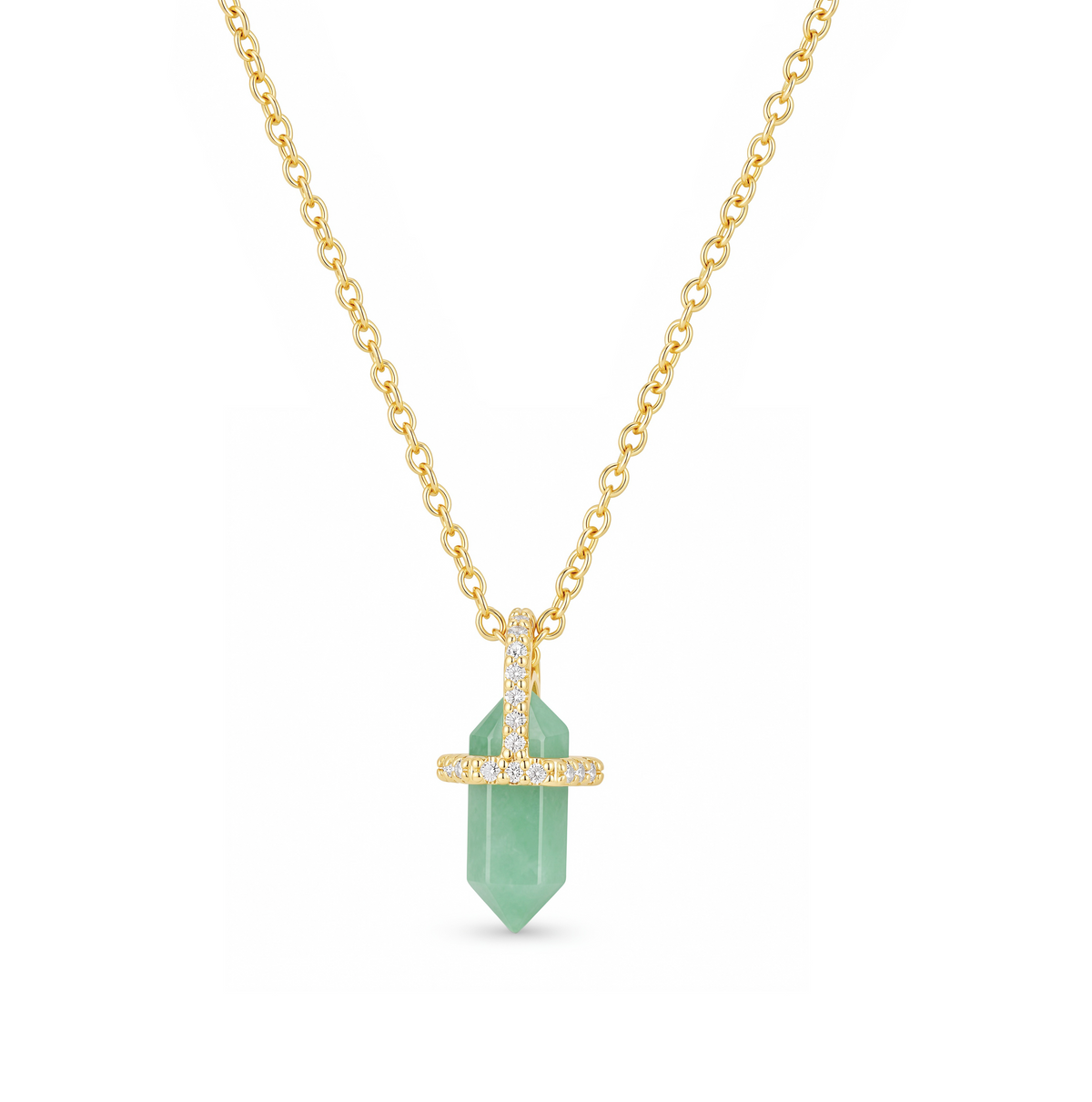 Collar Péndulo Cuarzo Jade