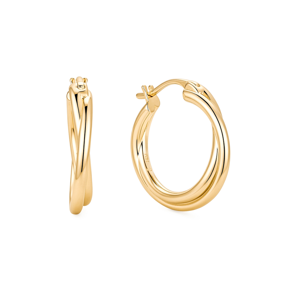 Aretes Aro Entrelazado