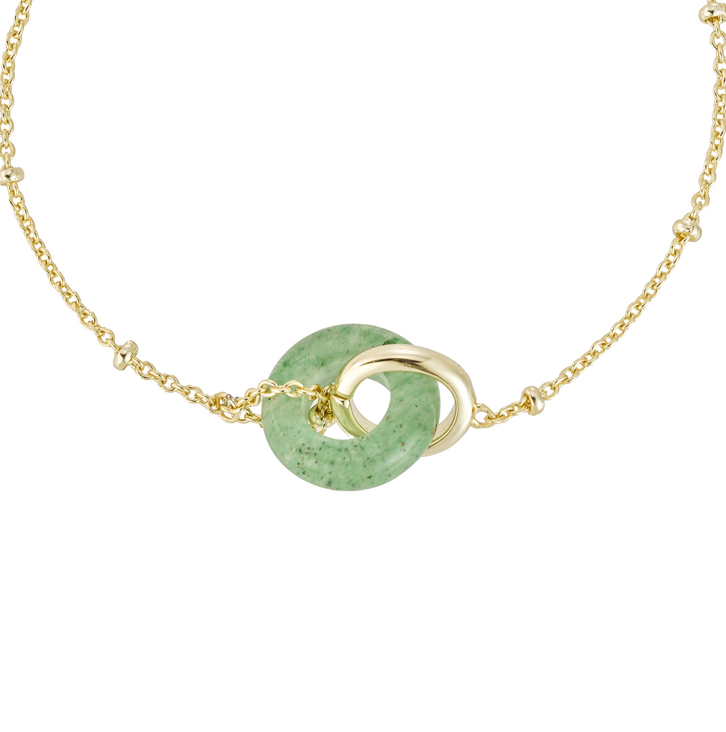 Set Collar y Pulsera Aro Jade