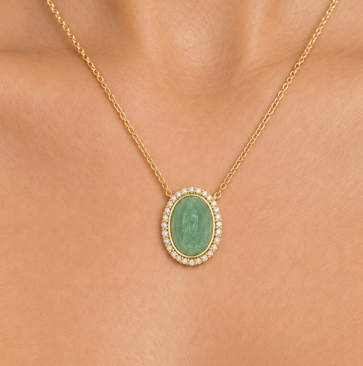 Collar Virgen Aventurine