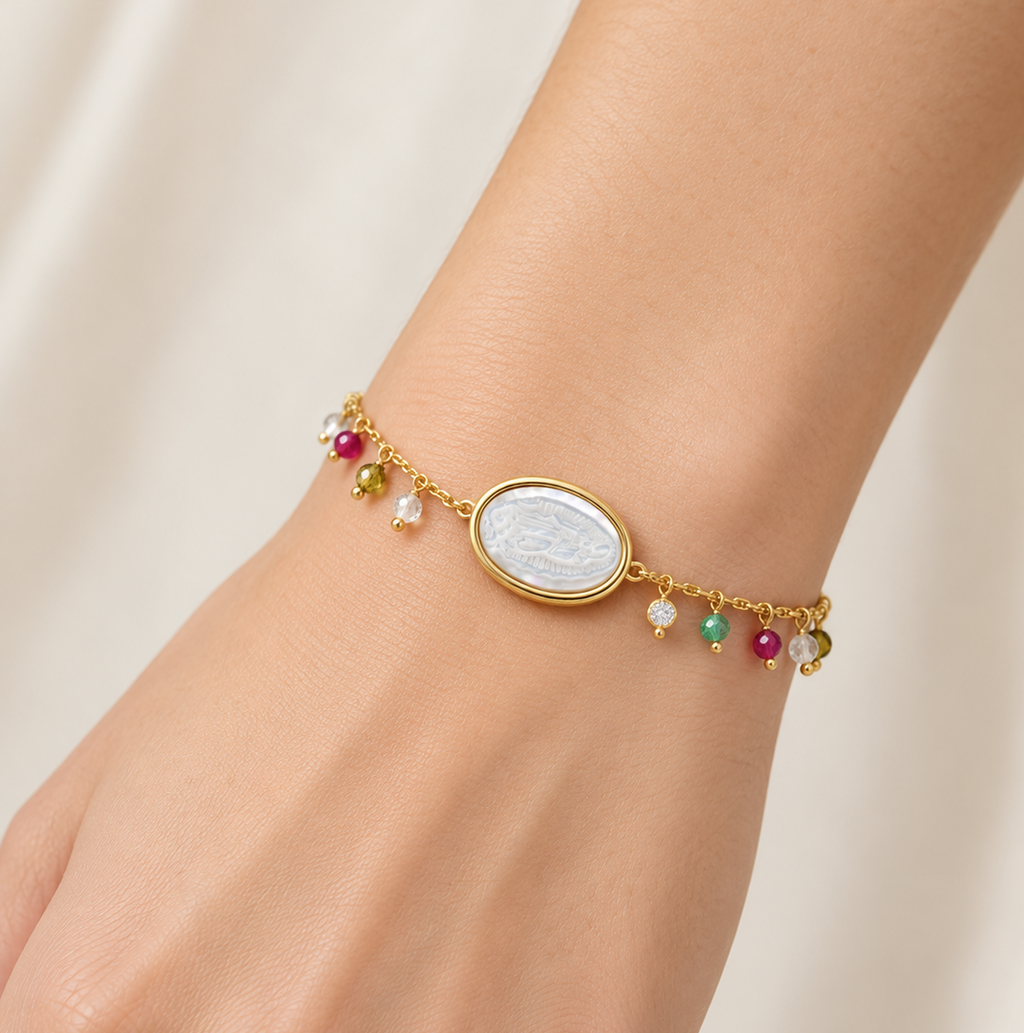 Pulsera Virgen y Colgantes