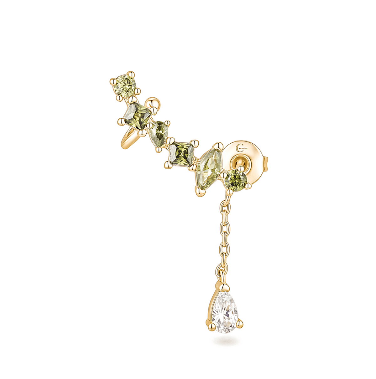 Aretes Colgantes Verdes