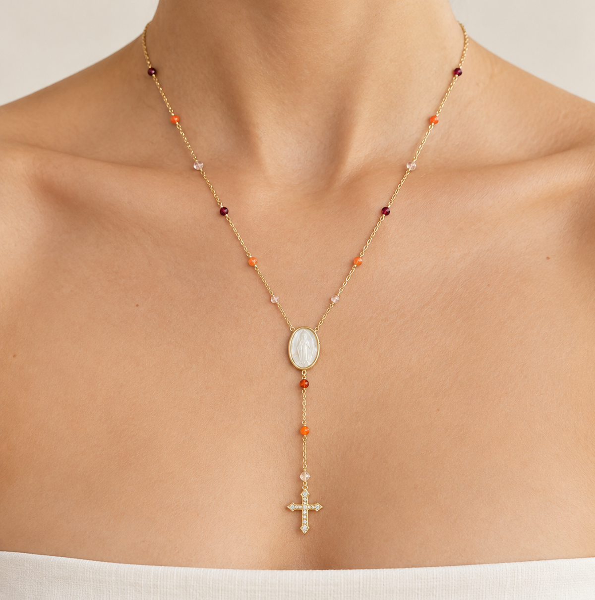 Collar Largo Guadalupana