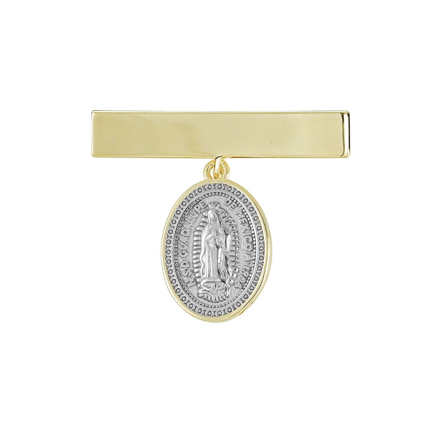 Pin Virgen de Guadalupe Plata 925 baño de Oro